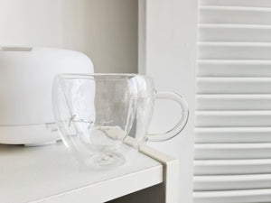 Heart-shaped Double-wall Glass Cup