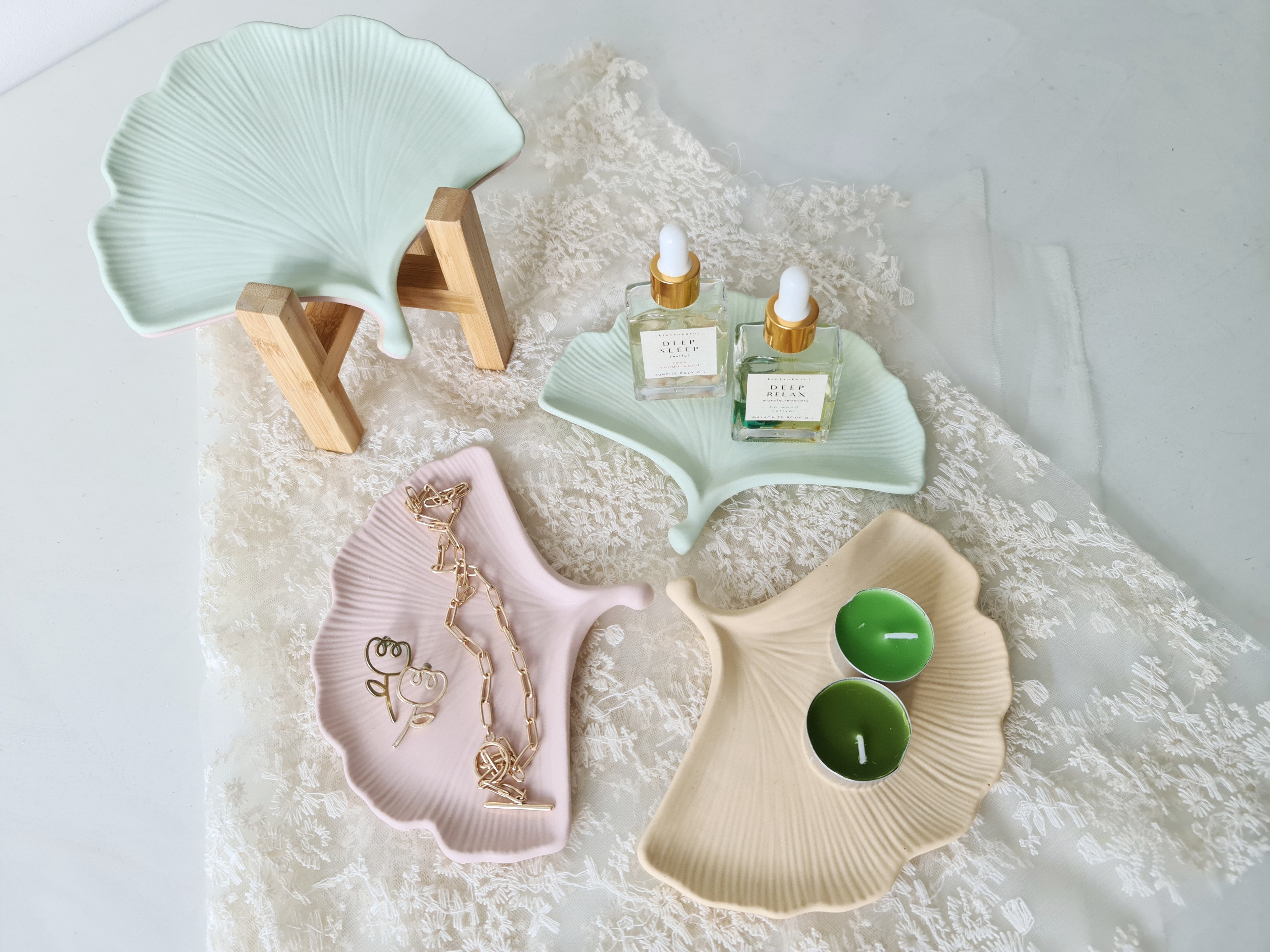 Gingko Leaf Tray - Peace