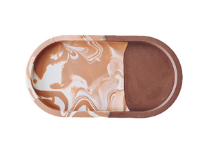 Tiramisu - Oblong Half Marble